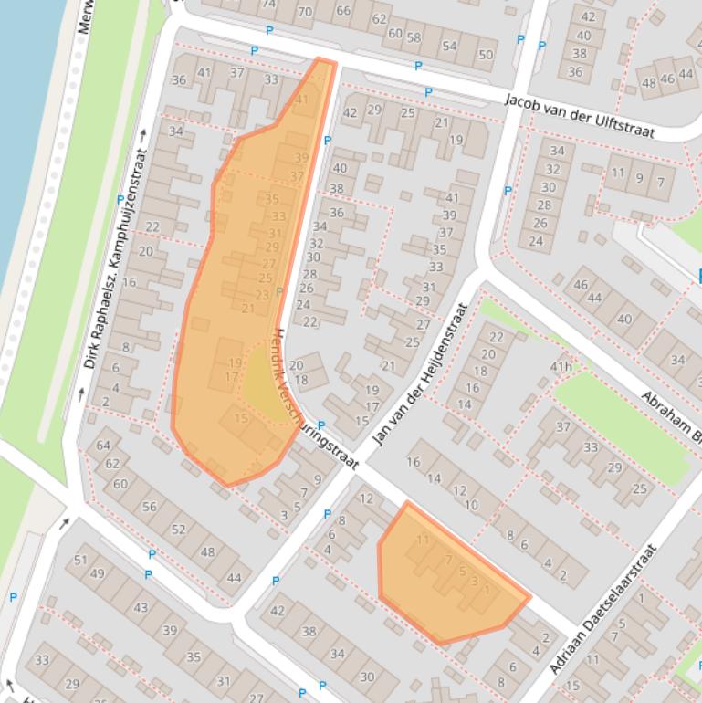 Kaart van postcodegebied 4206ZS.