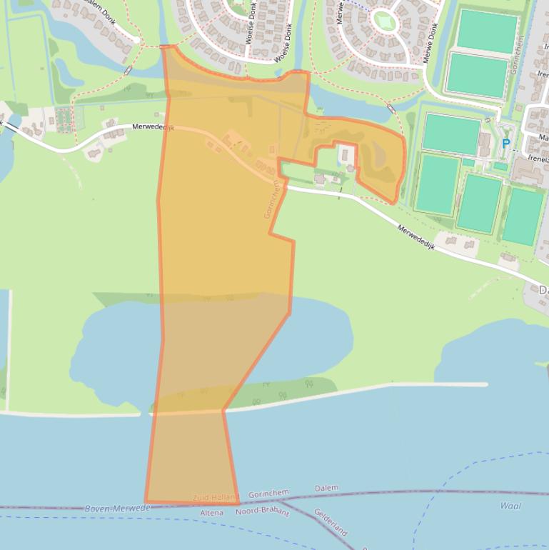 Kaart van postcodegebied 4207AK.