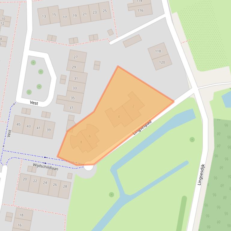 Kaart van postcodegebied 4207AR.