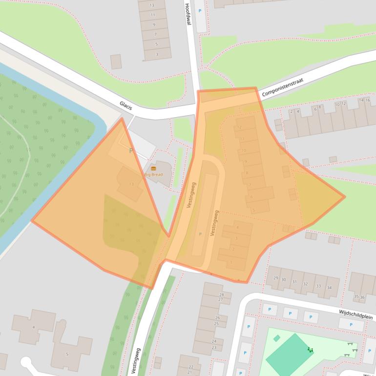 Kaart van postcodegebied 4207CE.