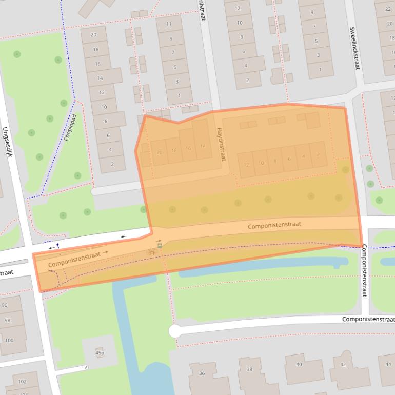 Kaart van postcodegebied 4207DB.