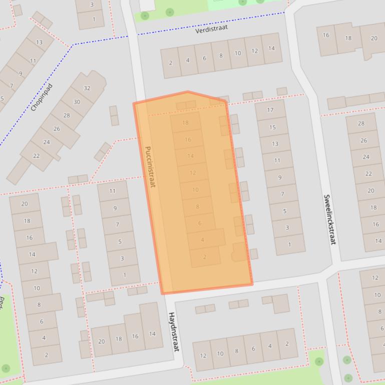 Kaart van postcodegebied 4207DD.