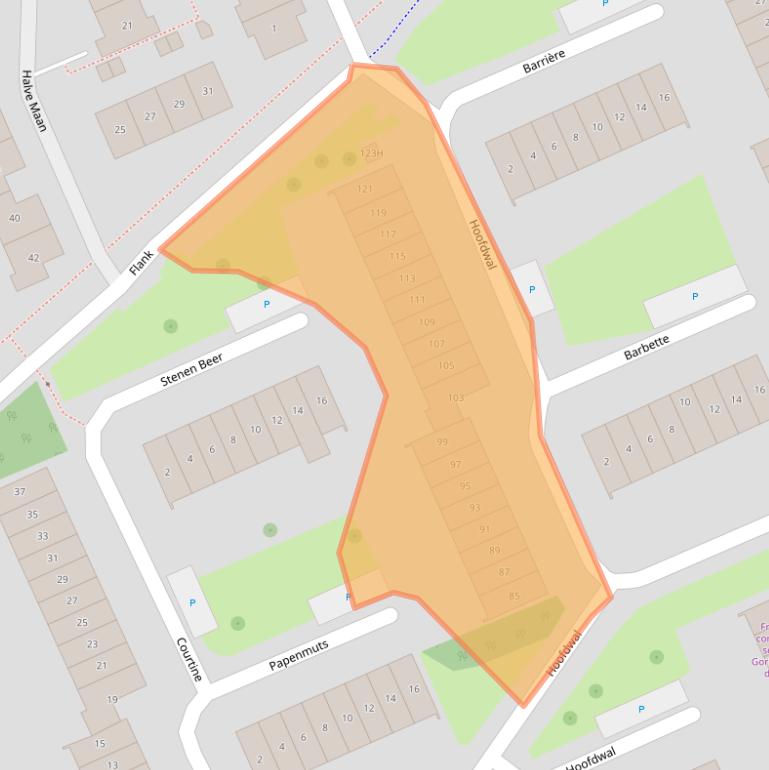 Kaart van postcodegebied 4207EC.