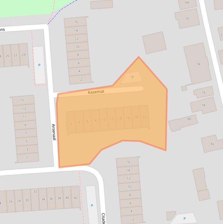 Kaart van postcodegebied 4207EN.