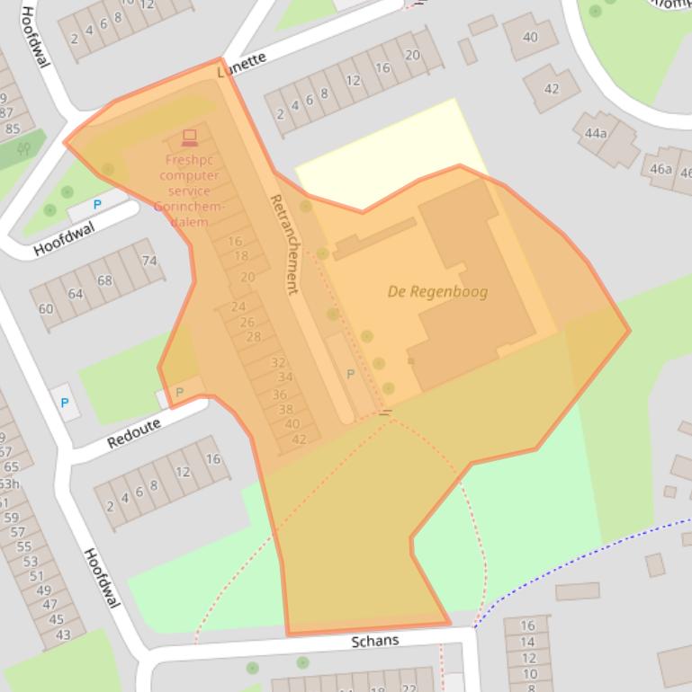 Kaart van postcodegebied 4207ET.