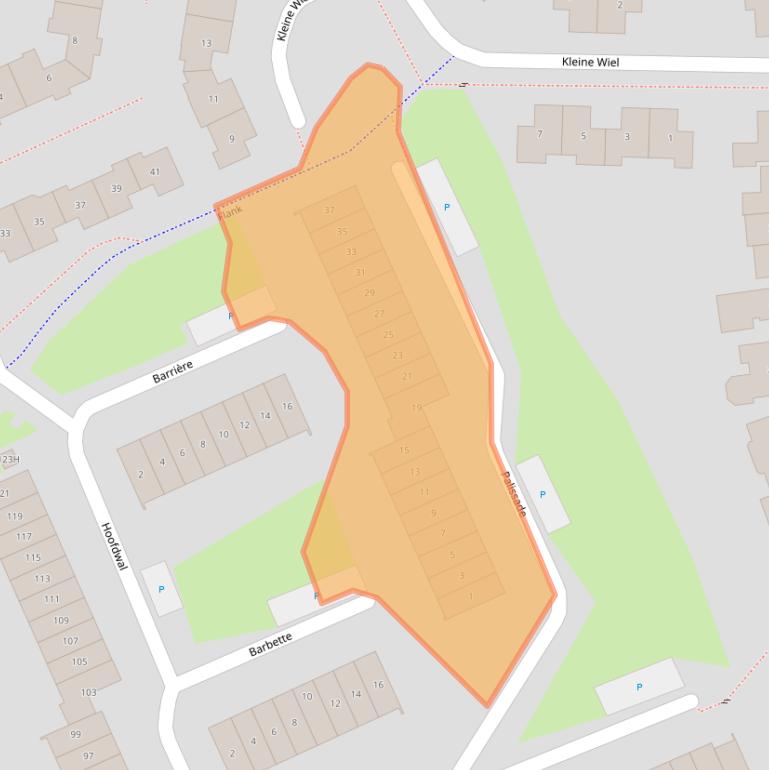 Kaart van postcodegebied 4207EW.