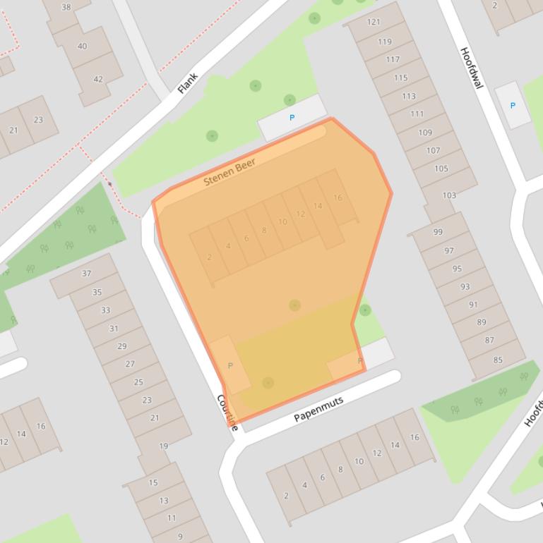 Kaart van postcodegebied 4207GC.