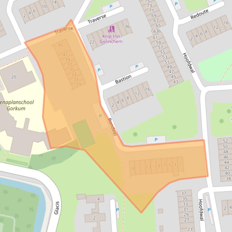 Kaart van postcodegebied 4207GD.