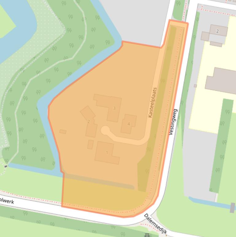 Kaart van postcodegebied 4207GP.