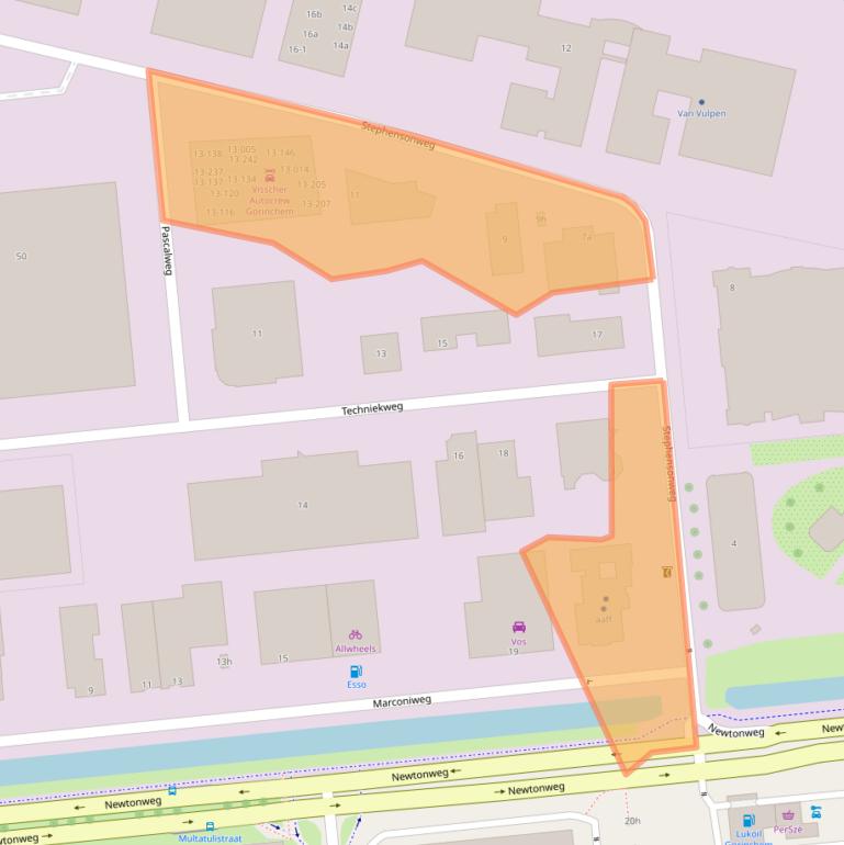 Kaart van postcodegebied 4207HA.