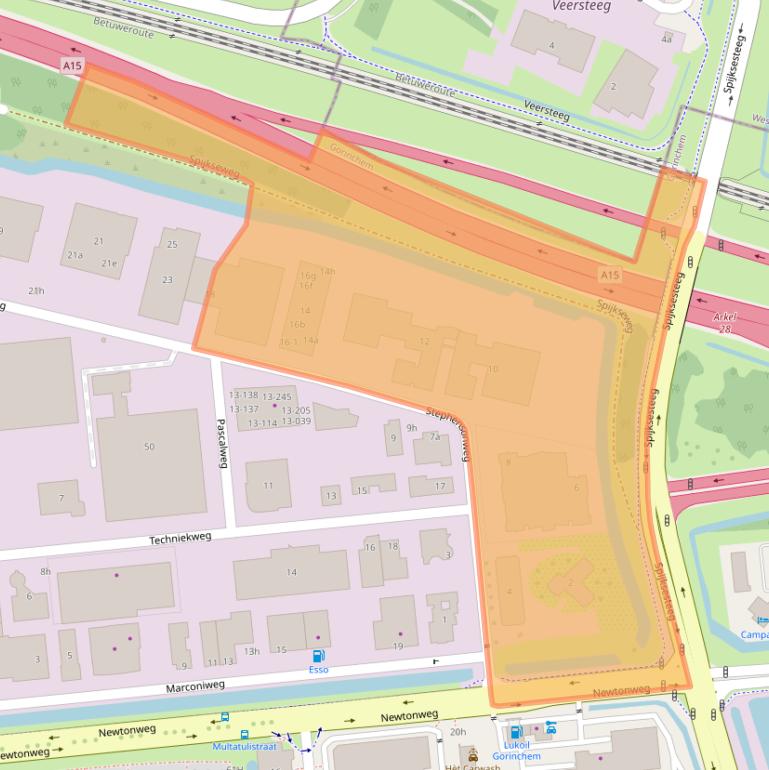 Kaart van postcodegebied 4207HB.