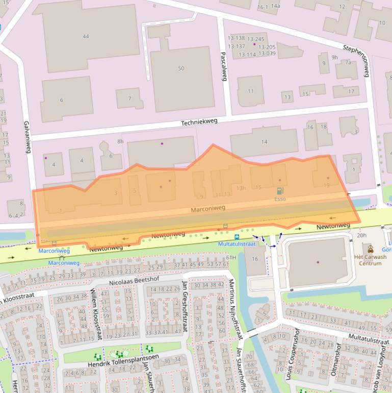 Kaart van postcodegebied 4207HH.