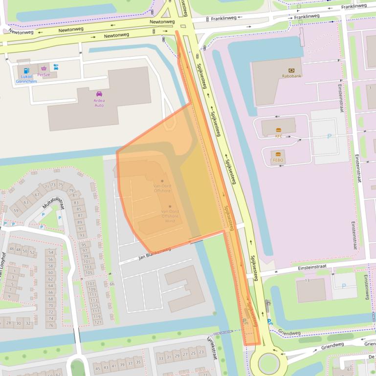 Kaart van postcodegebied 4207HN.