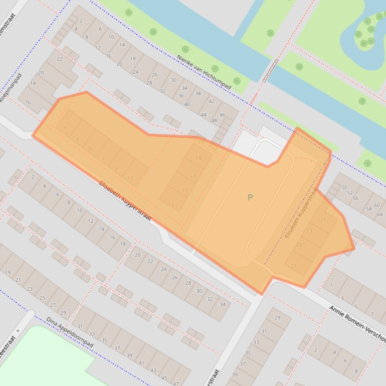 Kaart van postcodegebied 4207JM.