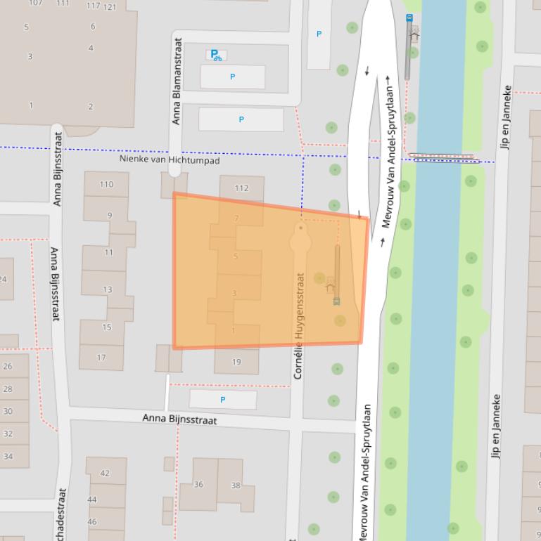 Kaart van postcodegebied 4207KH.