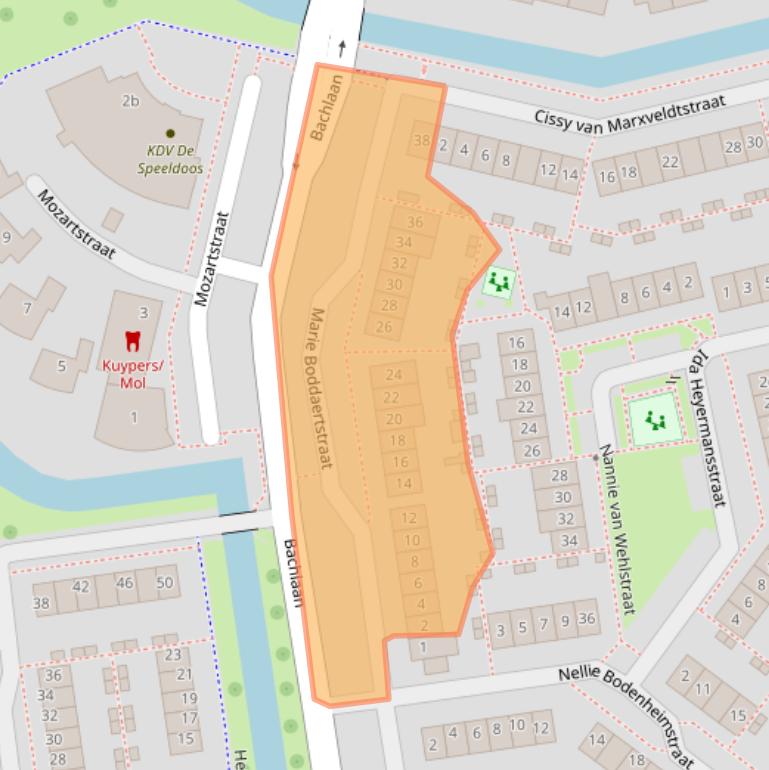 Kaart van postcodegebied 4207MA.