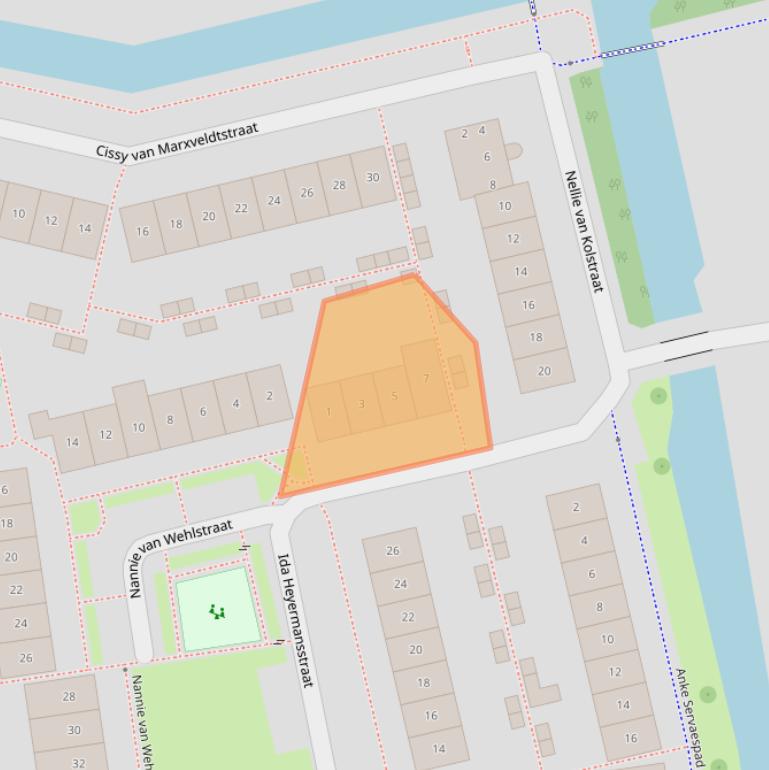 Kaart van postcodegebied 4207MG.