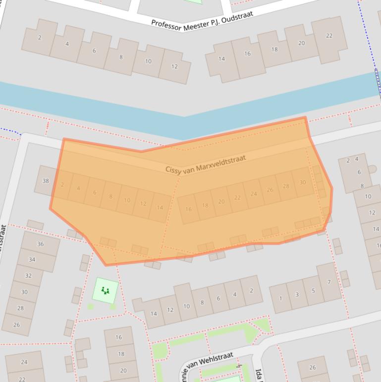 Kaart van postcodegebied 4207MK.