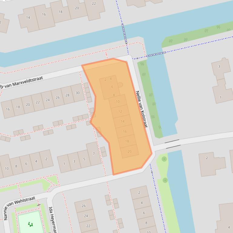 Kaart van postcodegebied 4207MN.