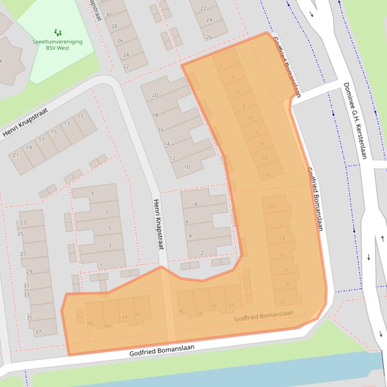 Kaart van postcodegebied 4207PA.