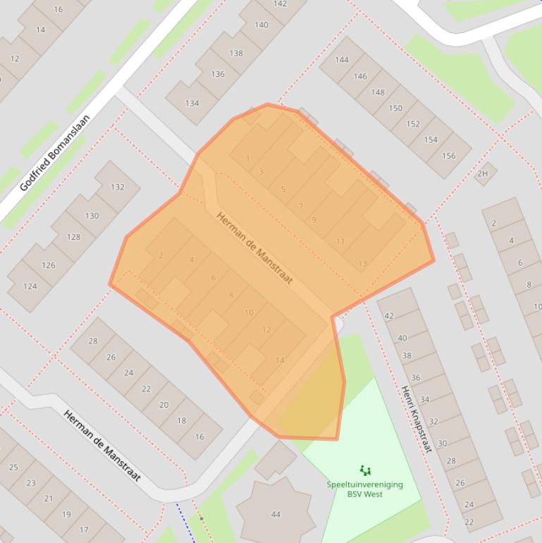 Kaart van postcodegebied 4207PK.