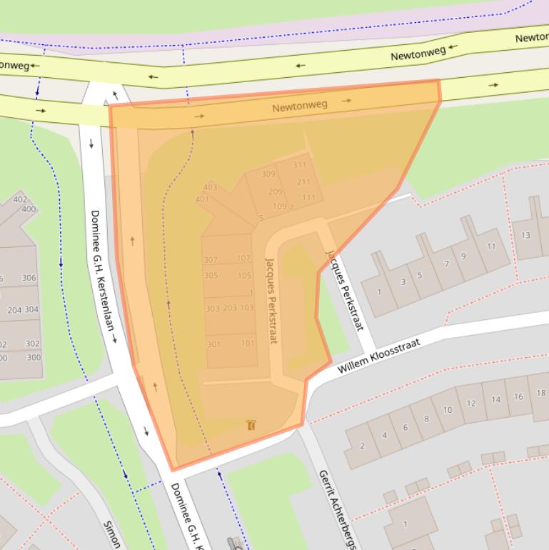 Kaart van postcodegebied 4207RB.