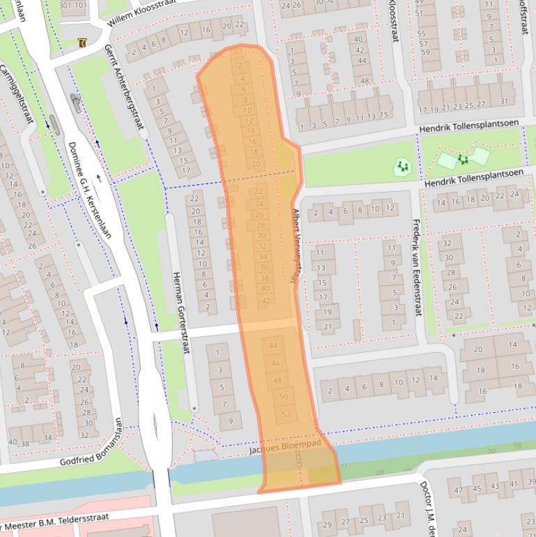 Kaart van postcodegebied 4207RE.