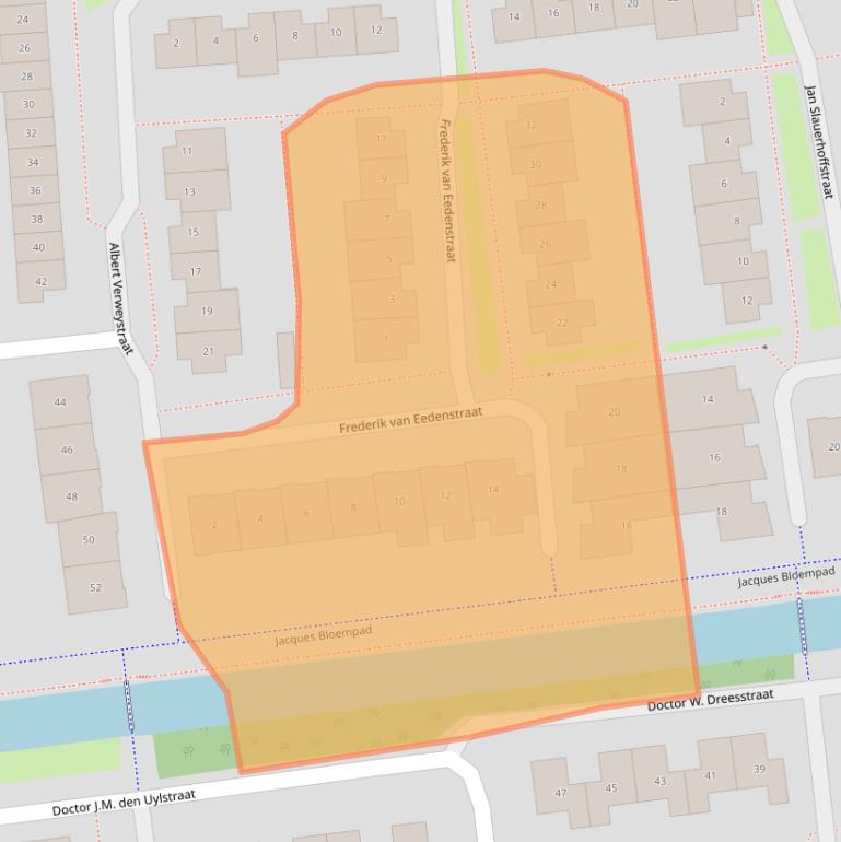 Kaart van postcodegebied 4207RJ.