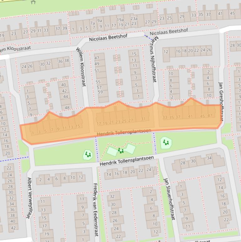 Kaart van postcodegebied 4207RK.