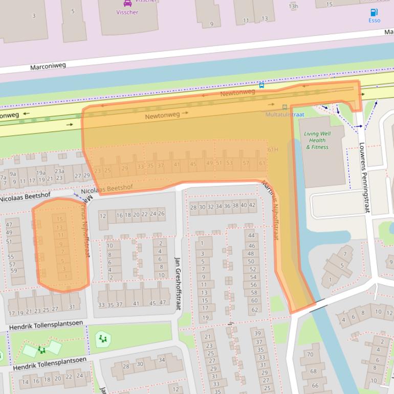 Kaart van postcodegebied 4207RP.