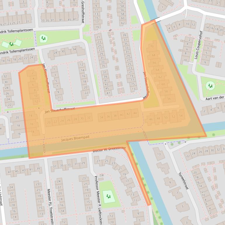 Kaart van postcodegebied 4207RT.