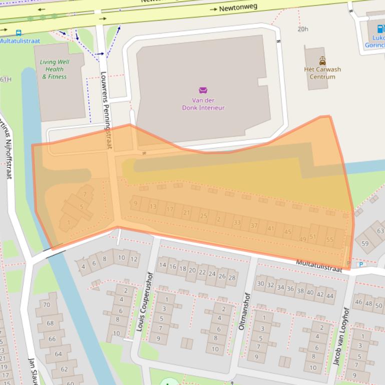 Kaart van postcodegebied 4207SB.