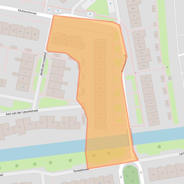 Kaart van postcodegebied 4207SG.