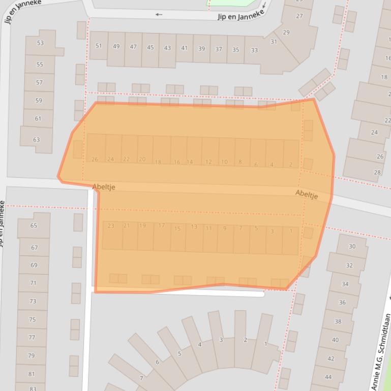 Kaart van postcodegebied 4207VL.