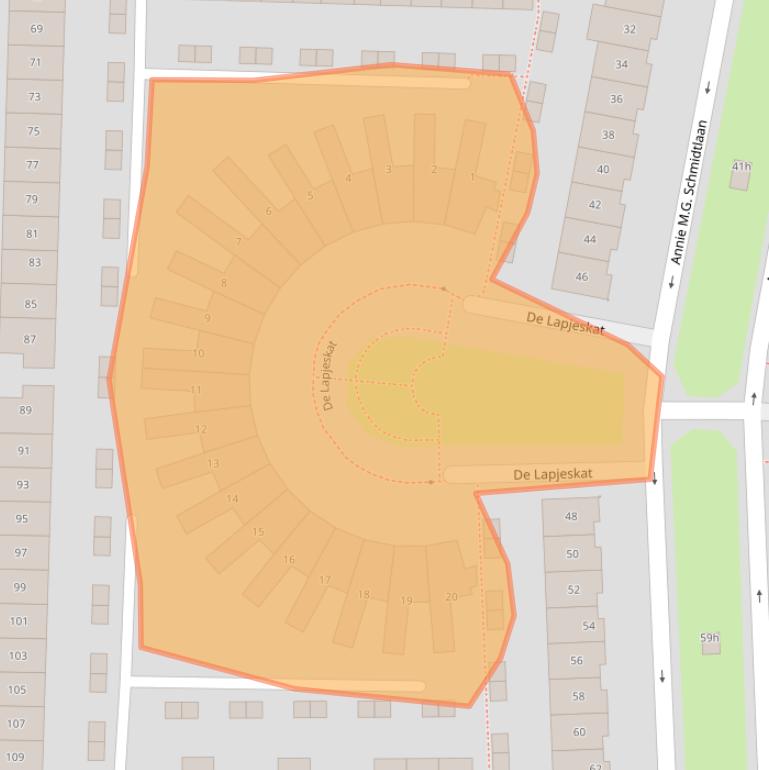 Kaart van postcodegebied 4207VM.