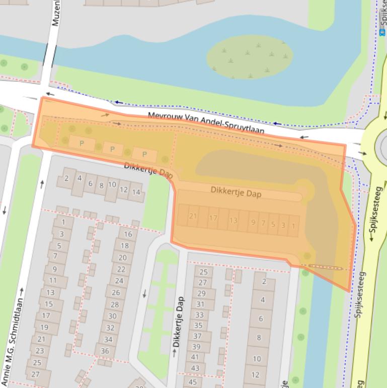 Kaart van postcodegebied 4207WB.