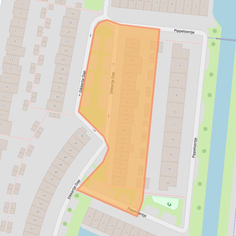 Kaart van postcodegebied 4207WC.