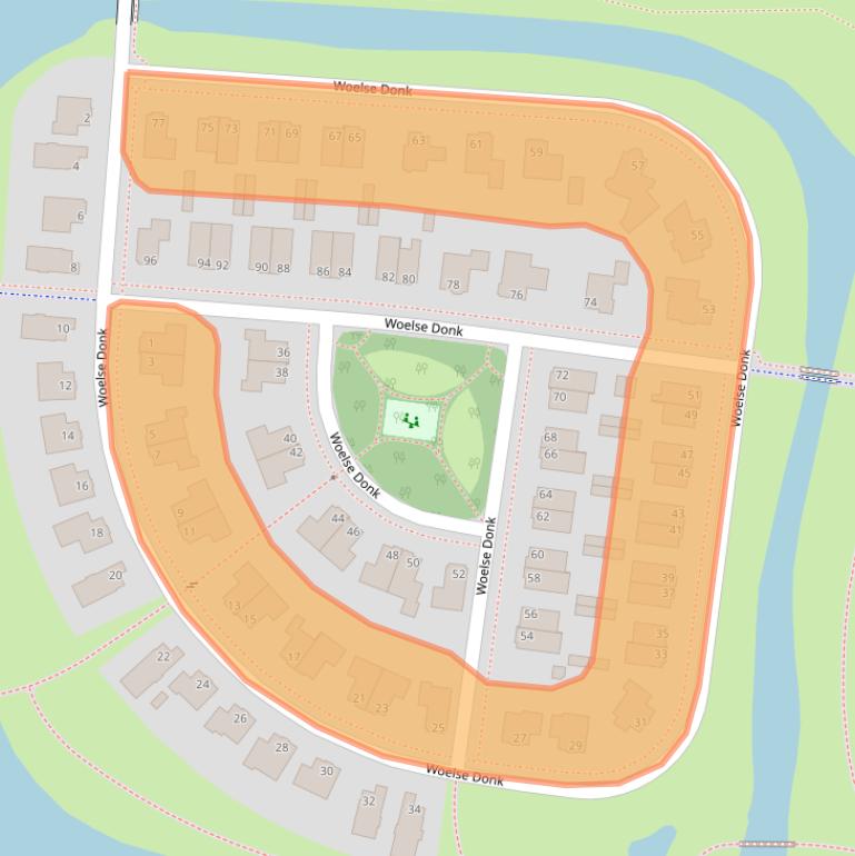 Kaart van postcodegebied 4207XC.