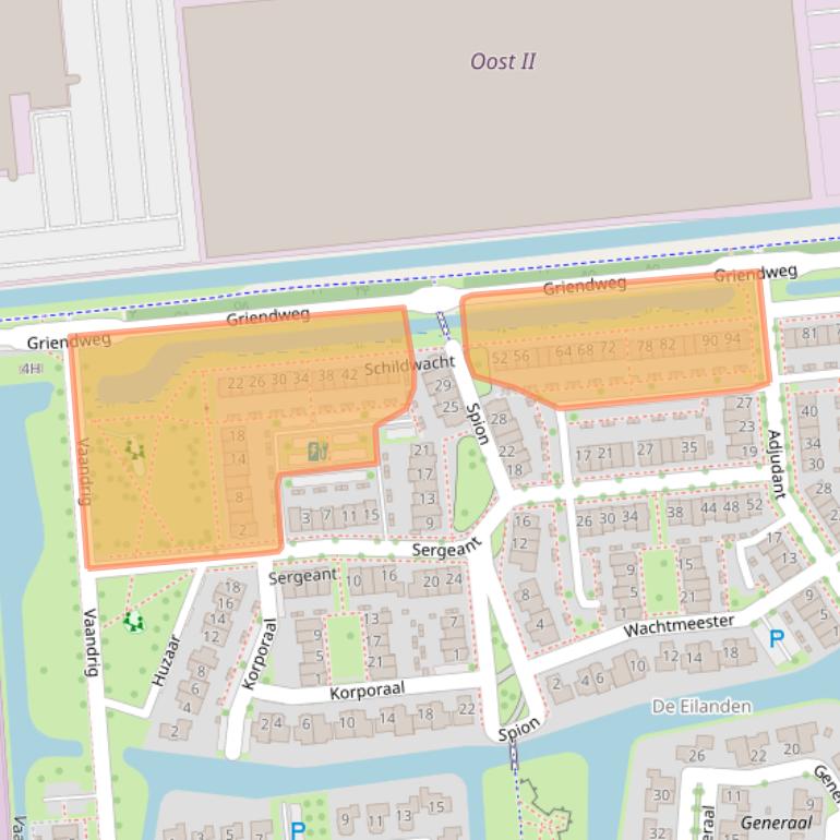 Kaart van postcodegebied 4208AL.