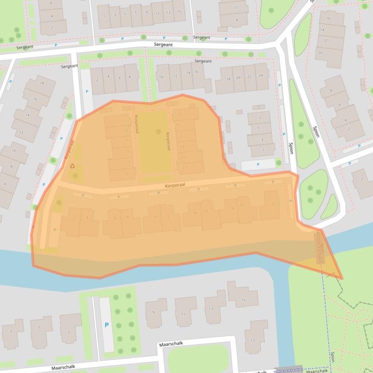 Kaart van postcodegebied 4208AN.
