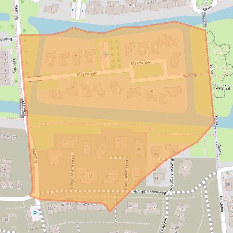 Kaart van postcodegebied 4208AP.