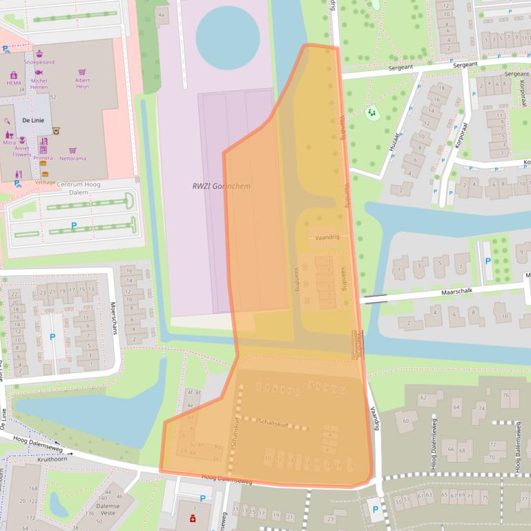 Kaart van postcodegebied 4208AS.