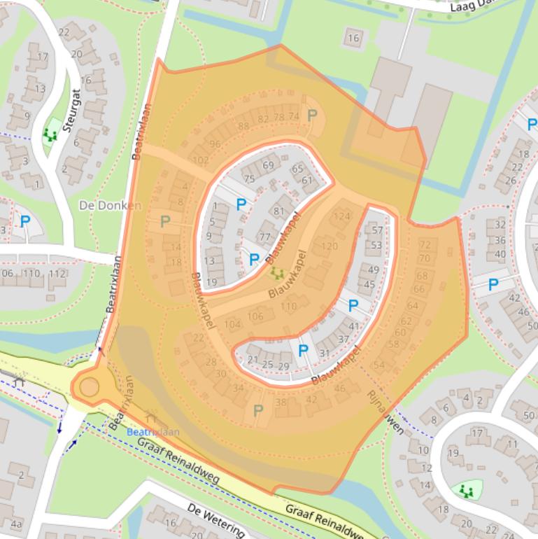 Kaart van postcodegebied 4208BR.
