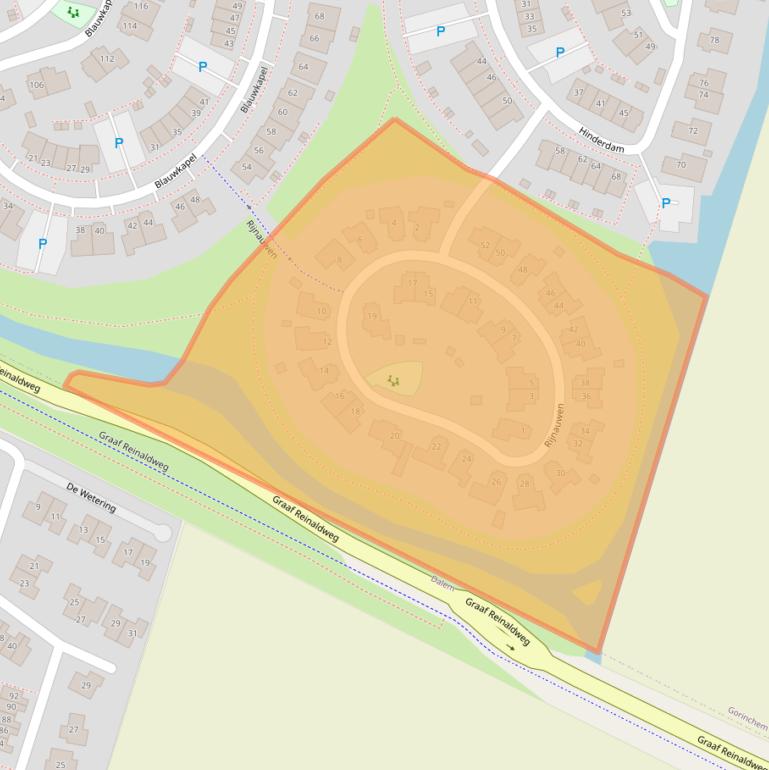 Kaart van postcodegebied 4208BT.