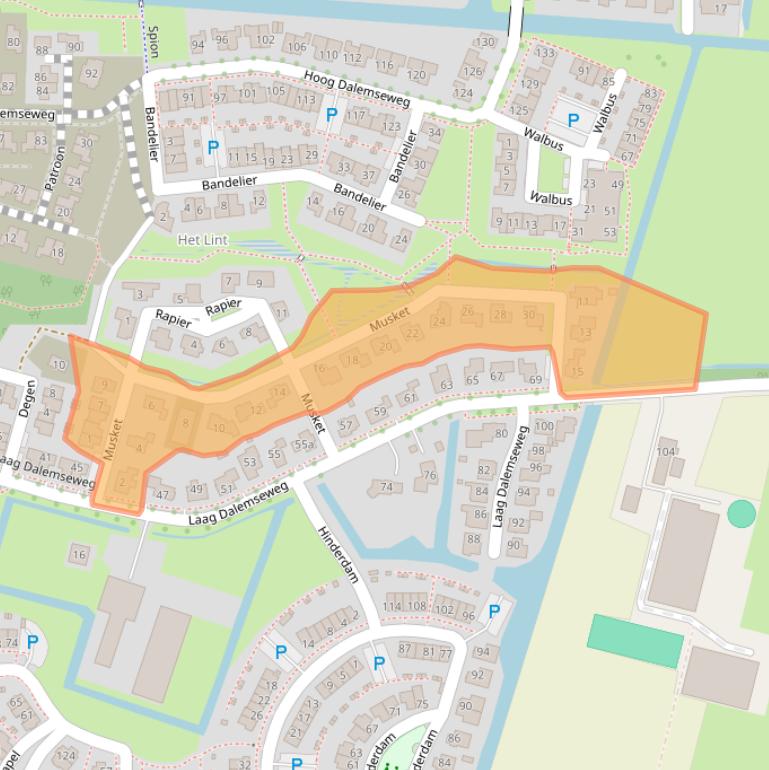 Kaart van postcodegebied 4208CM.