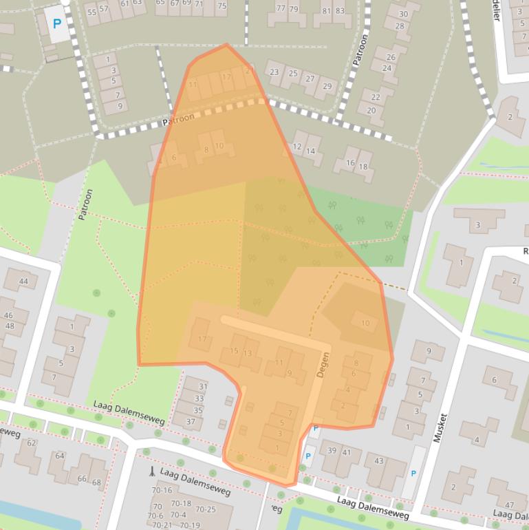 Kaart van postcodegebied 4208CP.
