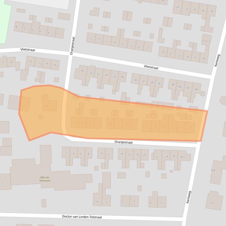 Kaart van postcodegebied 4209AJ.