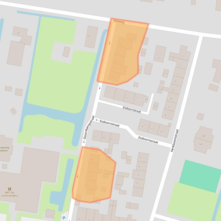 Kaart van postcodegebied 4209AS.