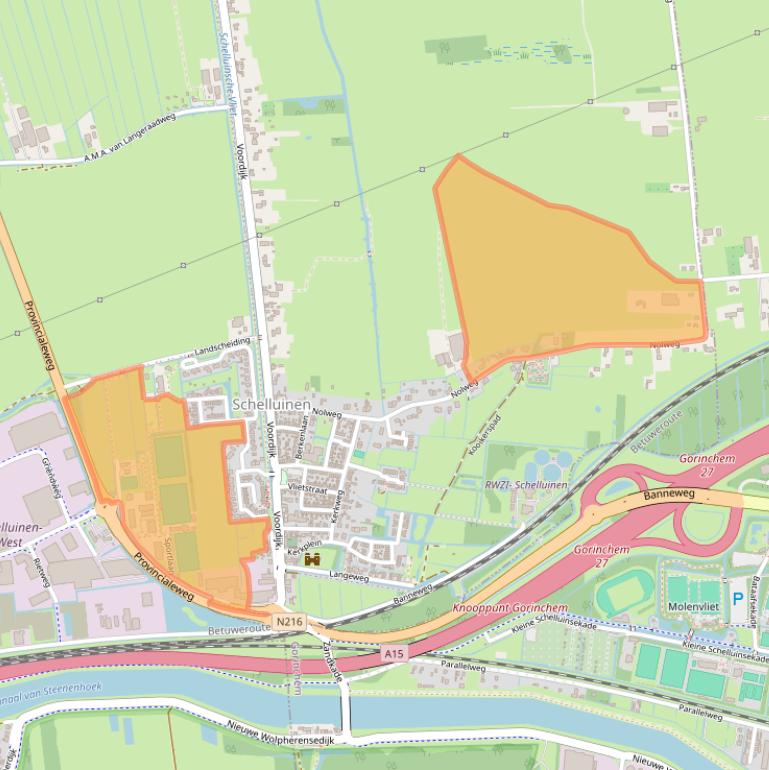 Kaart van postcodegebied 4209AX.