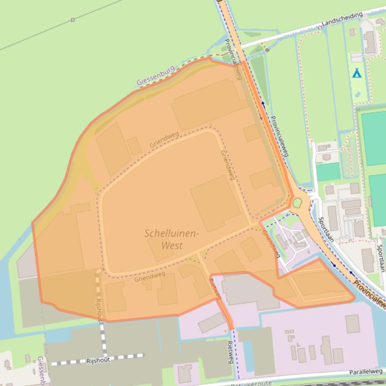 Kaart van postcodegebied 4209DB.